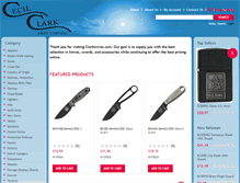 Tablet Screenshot of clarkknives.com